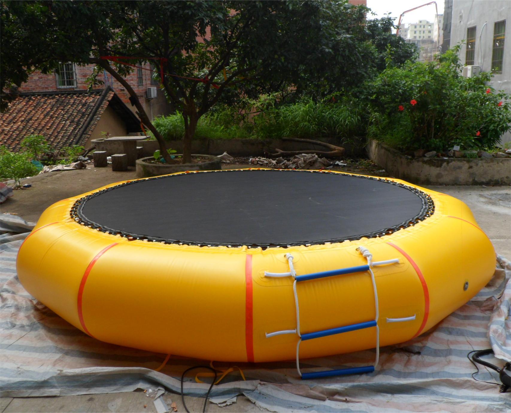 inflatable Jumping bungee Inflatable Water Park Equipment Floating Trampoline Jumping pad Outdoor inflatable Jumping bungee Single person trampoline bungee for sale Customized PVC Water Trampoline Inflatable  inflatable Jumping bungee,PVC Water Trampoline