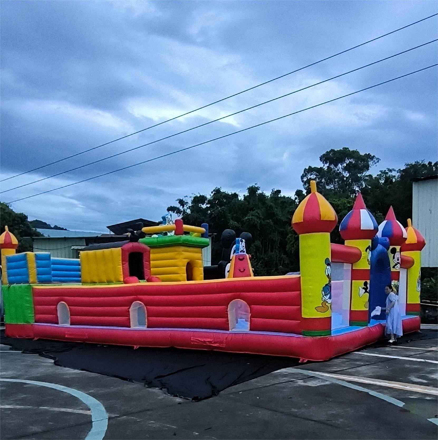 inflatable trampoline park Large amusement equipment games inflatable trampoline park bouncy castle inflatable outdoors theme park in playground square stall inflatable trampoline park,theme park