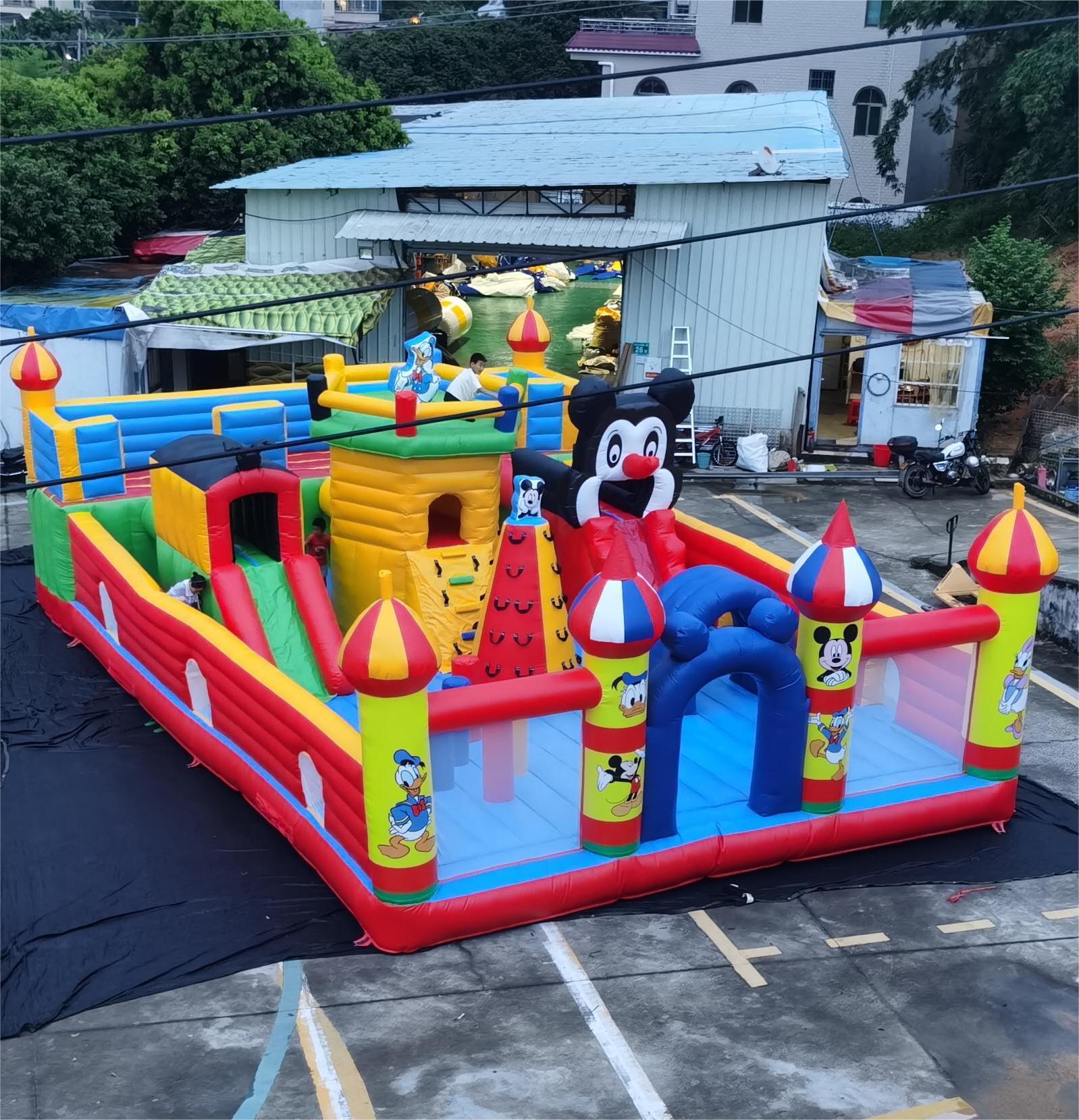 inflatable trampoline park Large amusement equipment games inflatable trampoline park bouncy castle inflatable outdoors theme park in playground square stall inflatable trampoline park,theme park