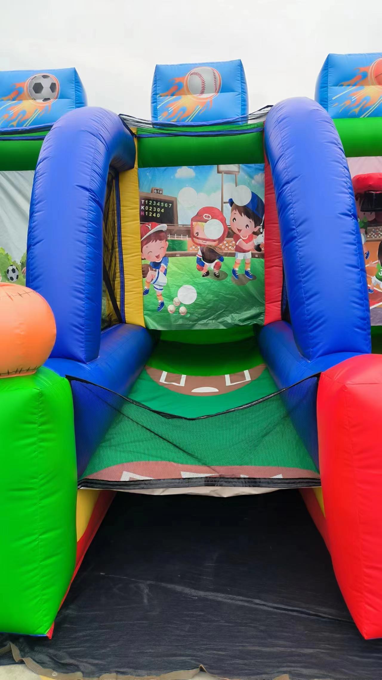 inflatable ball shooter  New models commercial large inflatable sport fun city park moonwalk inflatable ball shooter games amusement equipment bouncer latest obstacle bouncer foreign trade exports inflatable sport,inflatable ball shooter