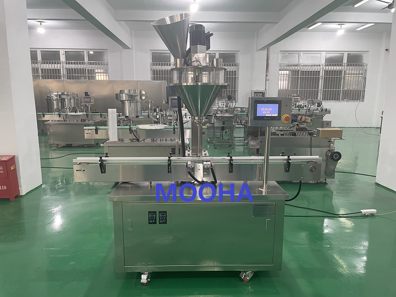 0.1g-500g Small powder vial filling line( Bottle Powder Filling/Capping/labeling Machine) 