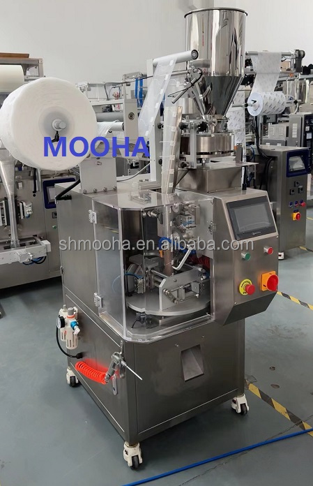 Automatic Inner & Outer Tea Bag Packing Machine With Thread and Label 10g Filter Teabag Packing Machines 