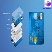 RPVC Card Overlay ,PVC Card Coated Overlay, Plastic Card Materials