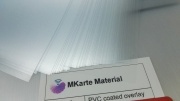 Recycled PVC Overlay Coated, PVC Card Film, HICO/LOCO Magnetic Strip Card Overlay, Hotel Card Overlay Film
