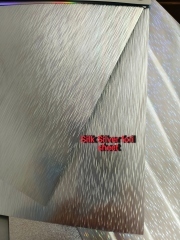 Sliver card sheet, Rainbow Card Foil Sheet, Silk Rainbow Effect Card, Silver Rainbow Card Material,Rainbow Silk Foil Sheet