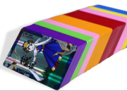 White color card material, colorful PVC card, rainbow PVC sheet,silver silk card sheet