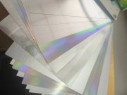 White color card material, colorful PVC card, rainbow PVC sheet,silver silk card sheet