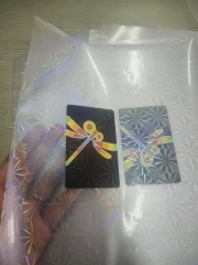 Hologram overlay for special card,Star Shaped Laser Film film,PVC Laser Film, Snow shape laminating film, Laser hologram PVC fil