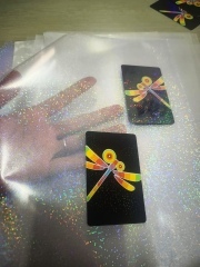 Hologram overlay for special card,Star Shaped Laser Film film,PVC Laser Film, Snow shape laminating film, Laser hologram PVC fil