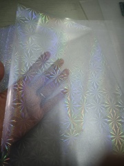 Hologram overlay for special card,Star Shaped Laser Film film,PVC Laser Film, Snow shape laminating film, Laser hologram PVC fil