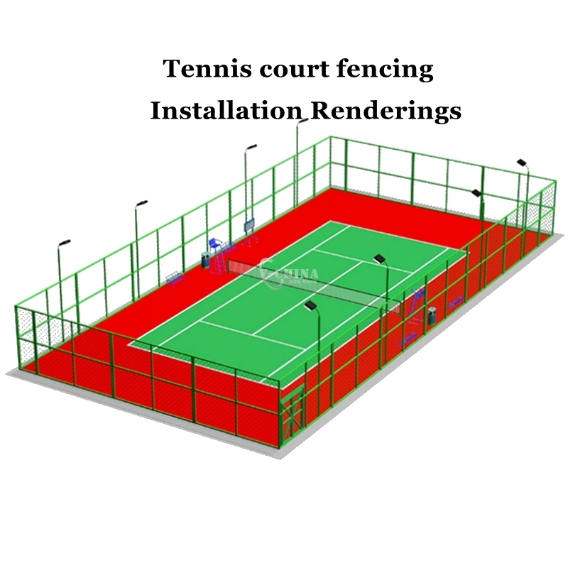 Sport Fencing Chain-Wire Temporary Fence Chainlink Galvanized Netting Roll Chain Link Wire Mesh