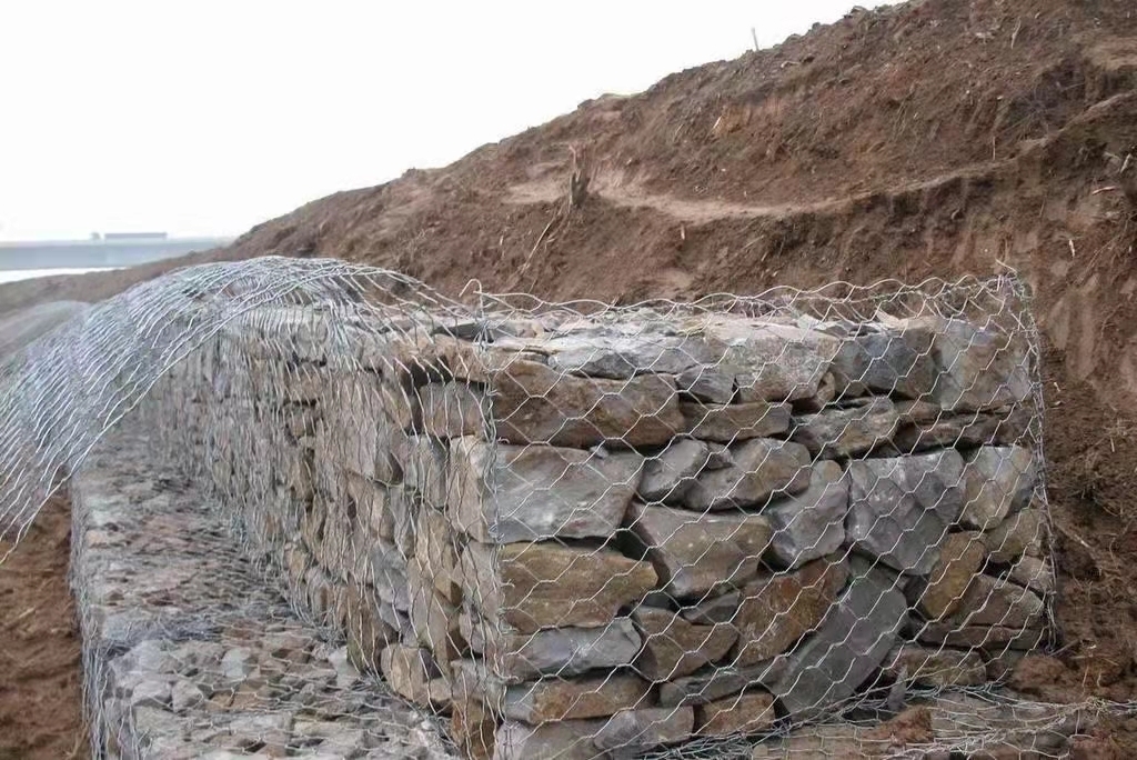 10 X 12 cm 2.7mm Gabion Basket and Heavy Hexagonal Gabion Wire Netting Retaining wall gabion cages For Wire Fencing