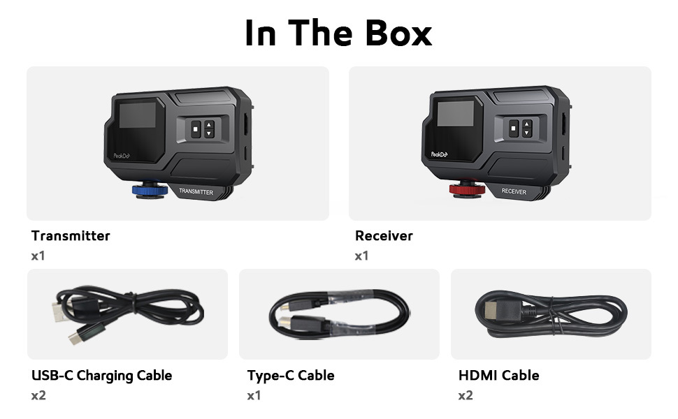 PeakDo Wireless Transmitter and Receiver 4K for Videographer Photographer Filmmaker Cinematographer  4k wireless hdmi,wireless hdmi 4k,wireless hdmi extender,wireless hdmi transmitter and receive