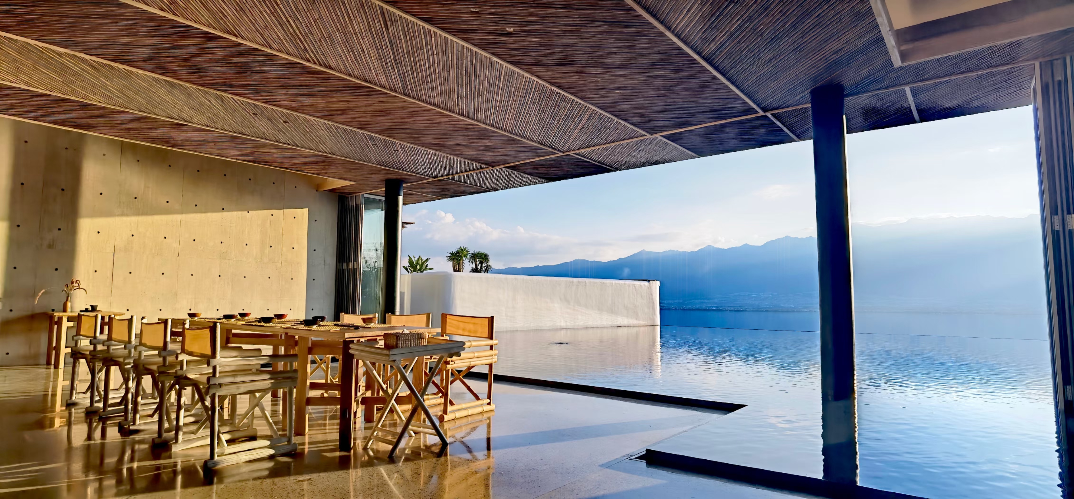 Yunnan Fanchen Banshan Hotel: FUFINI Micro - Cement, a Poetic Integration of Walls and Floors Micro-cement cases, hotel renovation cases, actual scenes of FUFINI projects, commercial space design, renderings of micro-cement