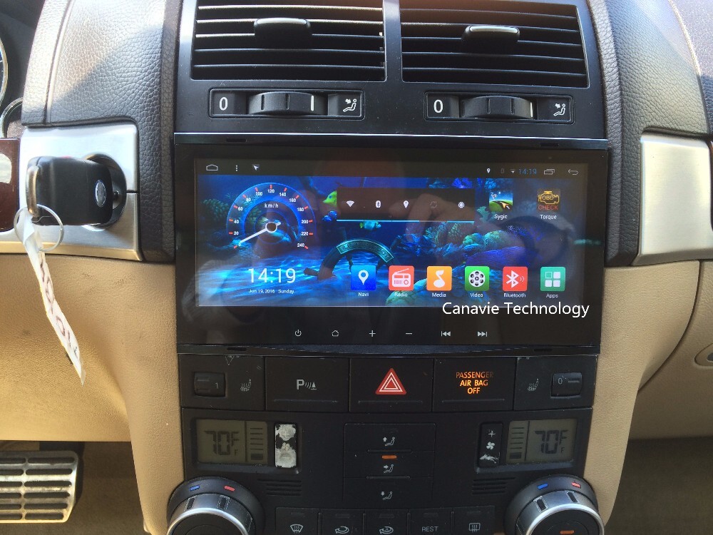 8 núcleos Android 10 DAB Auto estéreo CarPlay SAT NAV CD para VW Touareg T5 Multivan V 