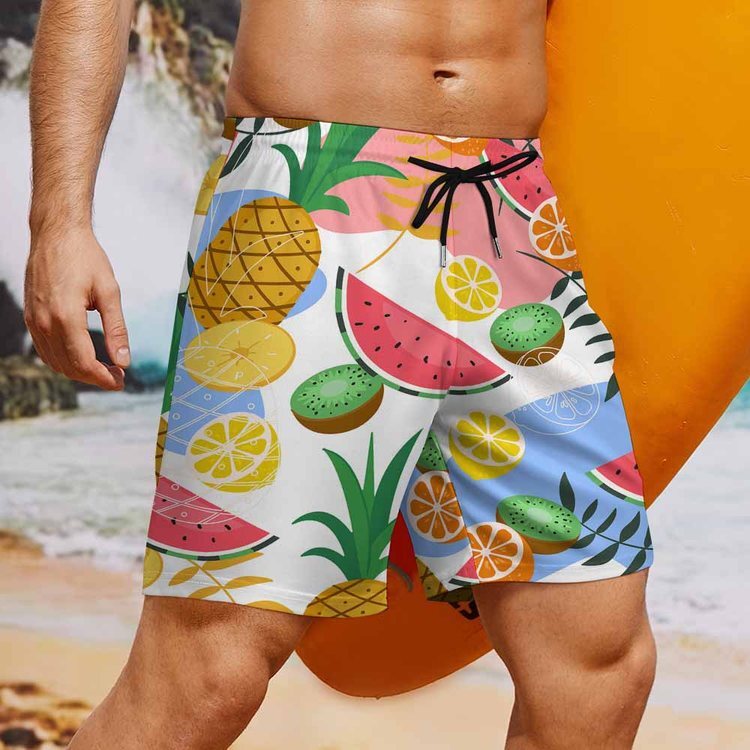Sublimation Printed Swimming Swimwear With Logo Mens Swim Wear Fitness Custom Boardshorts Beach Shorts Swim Trunks For Men  