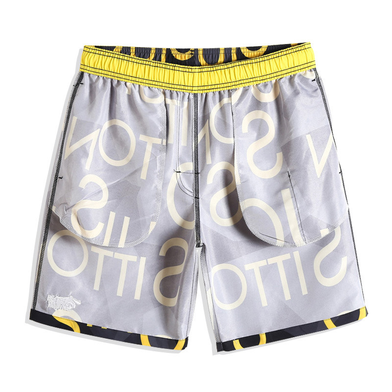 2023 Custom Logo Men's Summer Quick Dry Beach Wear Swimming Shorts Swim Trunks for Men mens white shorts  