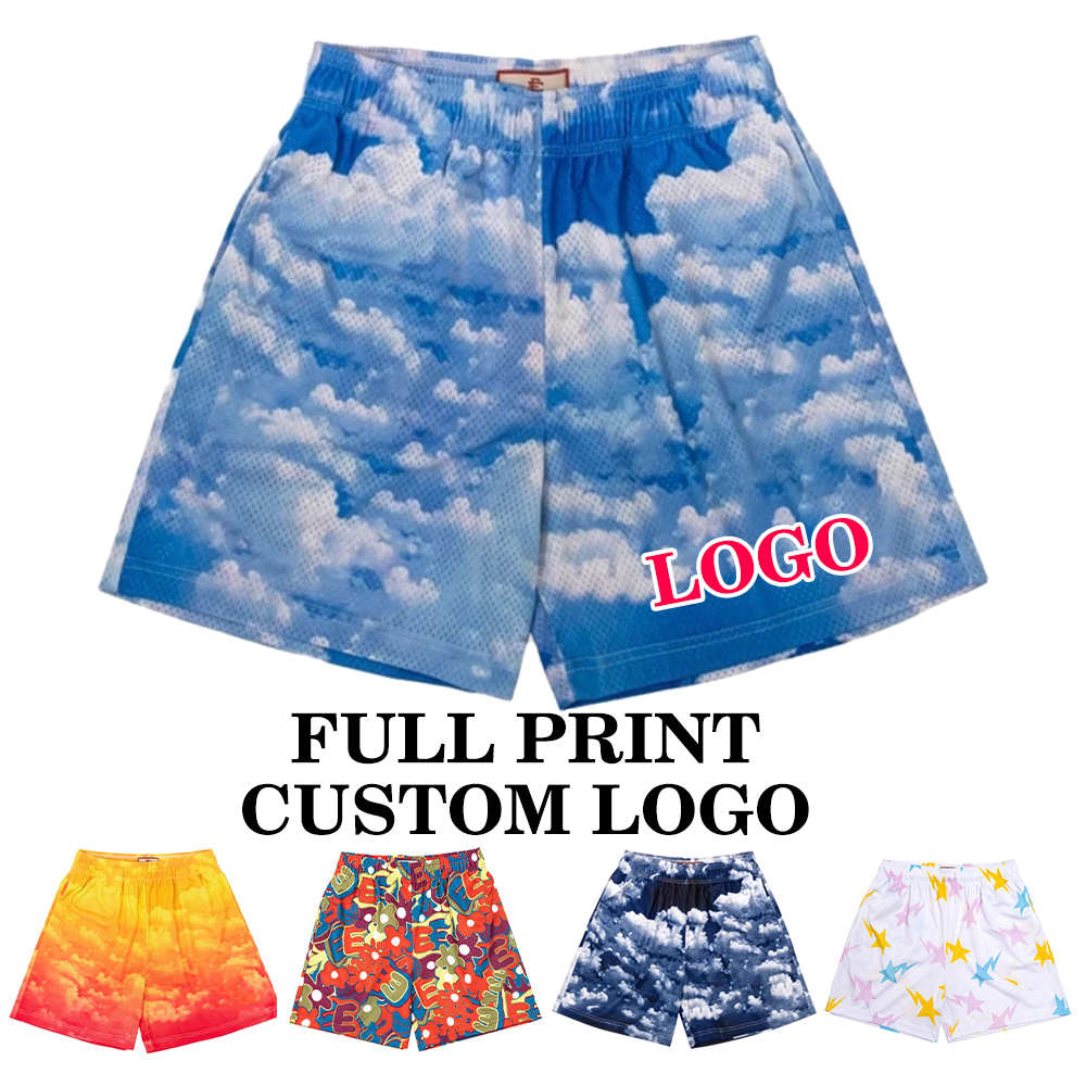 Custom LOGO 2 in 1 Summer Breathable Lining Sports Workout Gym Men's Shorts tailored denim shorts  
