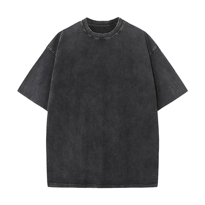 Plus Size Men's T-shirts Oversized Heavy vintage T-Shirts vintage clothes Tee Loose Short Sleeve Casual T Shirts For Men  