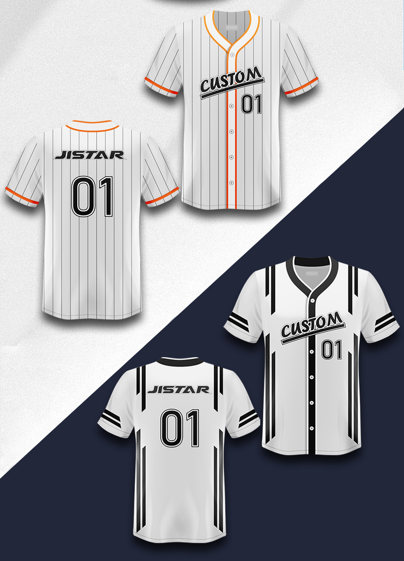wholesale youth men's blank baseball shirts sublimated sportswear uniform custom baseball jersey set  