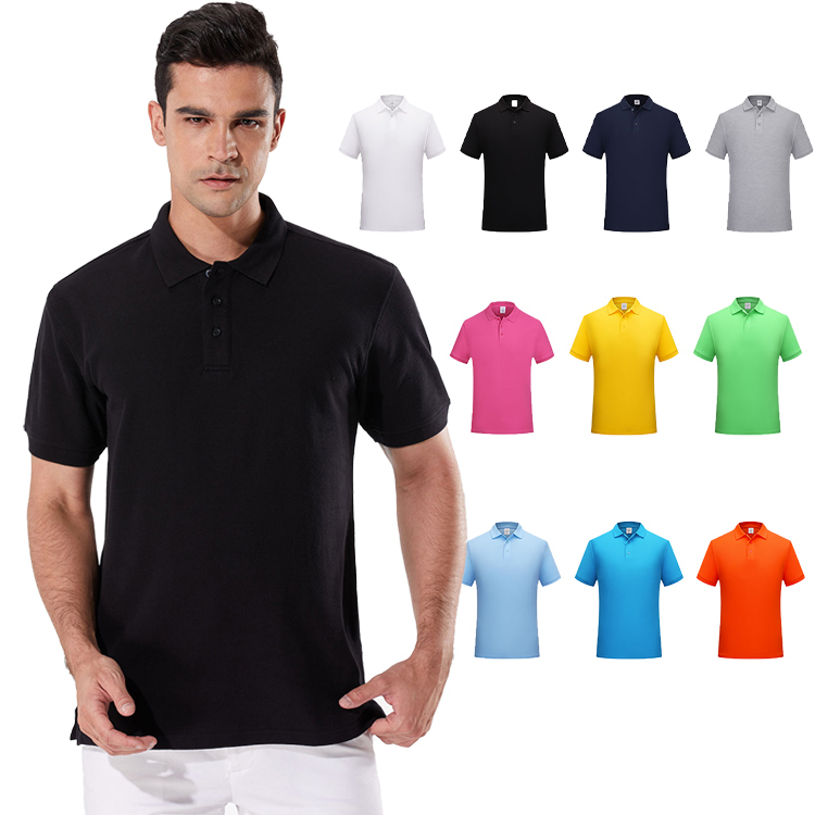 Factory Wholesale Summer Quick Dry Men Polos Customized Cotton Polyester Breathable Golf Men's Polo Shirts  
