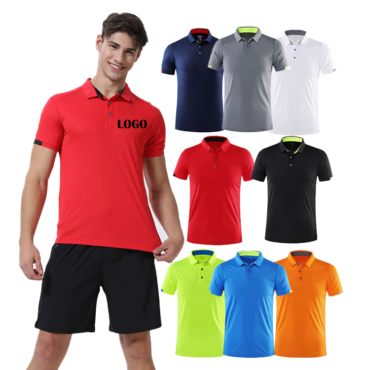 Factory Wholesale Summer Quick Dry Men Polos Customized Cotton Polyester Breathable Golf Men's Polo Shirts  