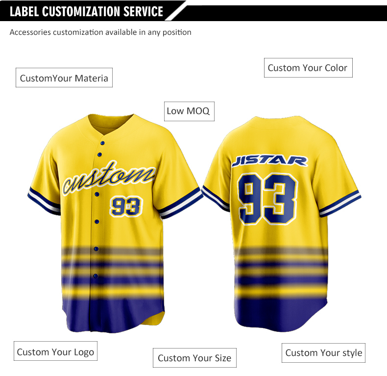 wholesale high quality blank pink yellow blue baseball shirts men sportswear baseball uniform set custom  