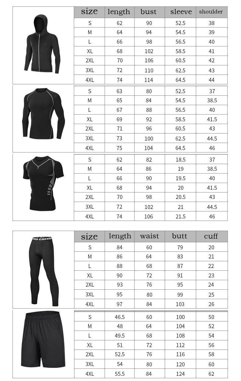 High Quality Men Quick Dry  T Shirt Sports Wear Track Suit Sportswear ensembles pour hommes Sweatsuit Jogging Tracksuits Set  
