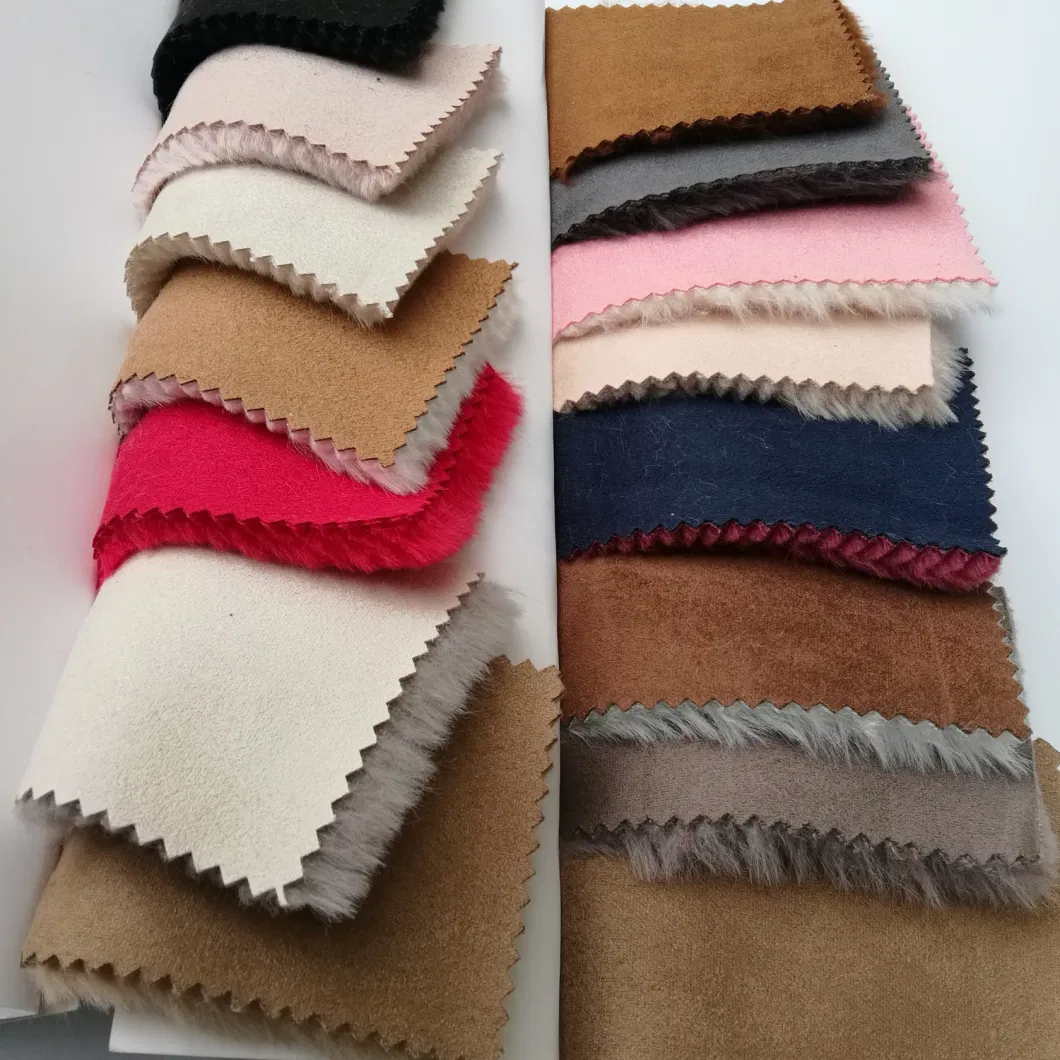 Laminated Faux Fur Fabric Wholesale for Garment and Shoes