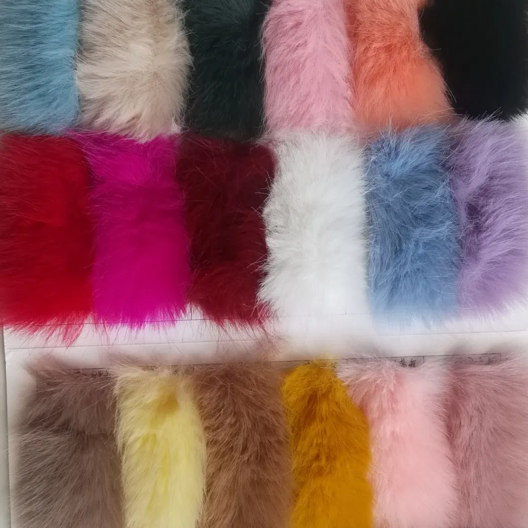 Super Soft Shiny Faux Fox Fur Imitation with High and Short Point Hair