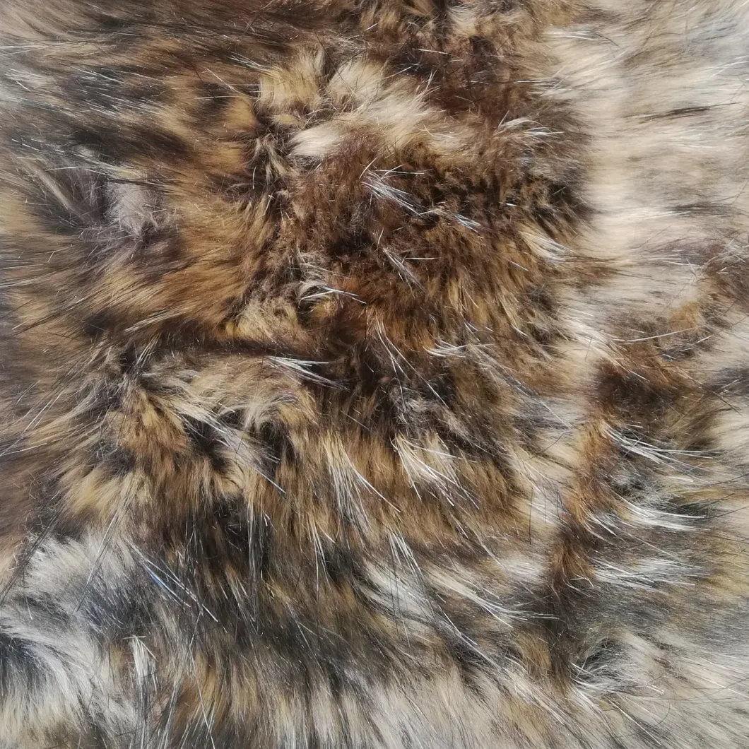 Delux Faux Raccoon Fur Fabric 3c 6cm to 9cm for Garment