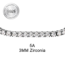 Silver 5A-3MM-Zirconia