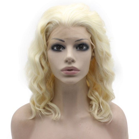 Light Blonde Shoulder-Length Wavy Wig Light Blonde Shoulder-Length Wavy Wig
