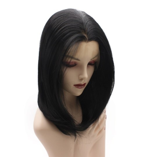 Rich Black Shoulder Length Wig Rich Black Shoulder Length Wig