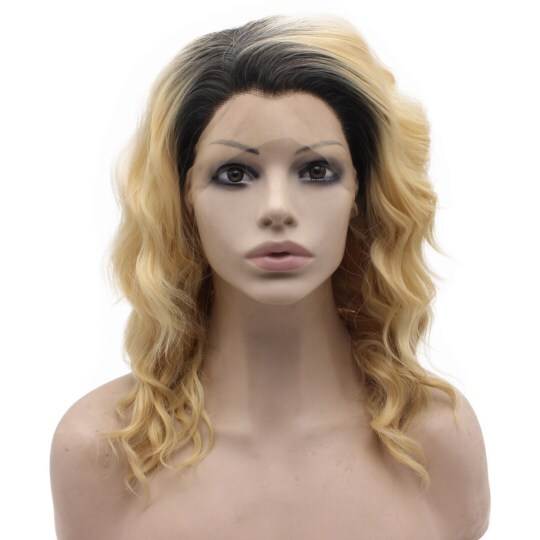 Wavy Traditional Ombre Blonde Synthetic Wig Wavy Traditional Ombre Blonde Synthetic Wig