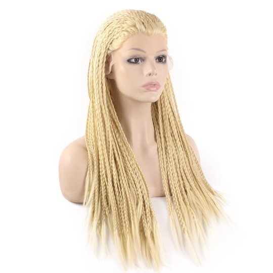 Light Blonde Micro Braided Hair Wig 613 Blond Micro Braided Hair Wig