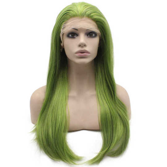 Cosplay Straight Dark Green Long Synthetic Wig Cosplay Straight Dark Green Long Synthetic Wig