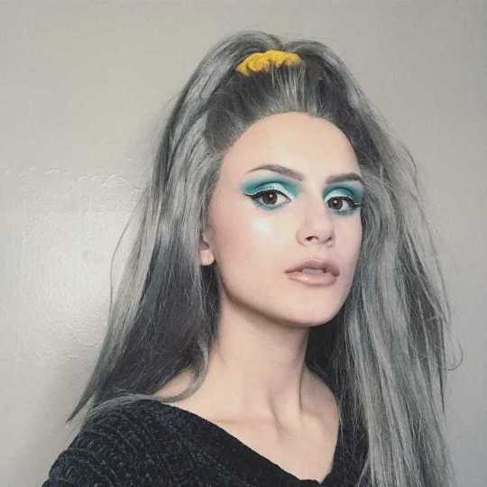 Long and Straight Gray Lace Front Wig Gray hair wigs | grey lace front wig