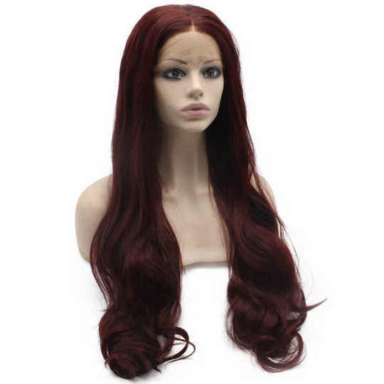 Wine Red Extra Long Curly Wig long red wig | red curly wig