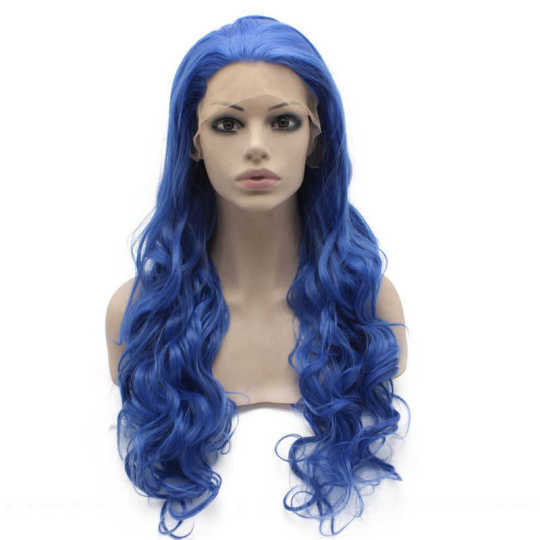 Long Wavy Blue Wig for Cosplay blue cosplay wig | blue wig