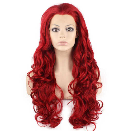 Long Curly Red Synthetic Wig long red wig | red curly wig