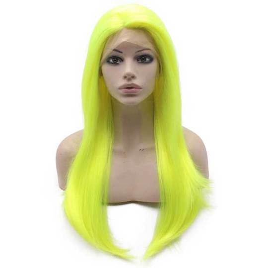 Neon Yellow Lace Front Cosplay Party Wig Neon Yellow Lace Front Cosplay Party Wig | Neon Yellow Wig