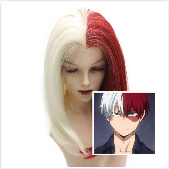 Short Todoroki Bobbed Cosplay Wig My Hero Academia Shoto Todoroki Bob Wig