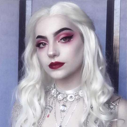 Wavy White and Silver Synthetic Wig | Long Wavy Pearl White Wig Long Wavy Pearl White Heat Resistant Synthetic Lace Front Wig Natural