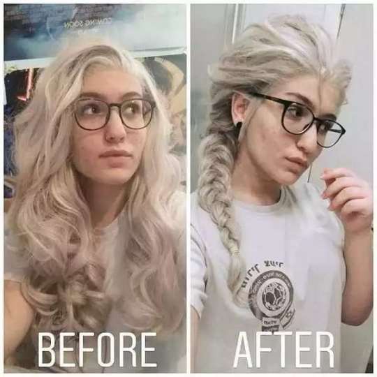 Long Wavy Sliver Grey Wig grey blonde | grey lace front wig