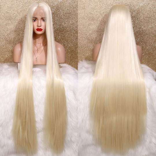 Extra Long Straight Synthetic Blonde Lace Front Wig Blonde lace front wig | Extra long synthetic blonde lace front wig