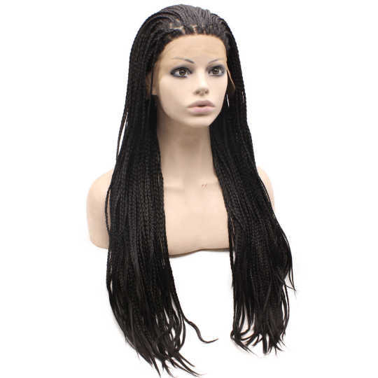 Black Micro Braided Hair Wig Black Micro Braided Hair Wig