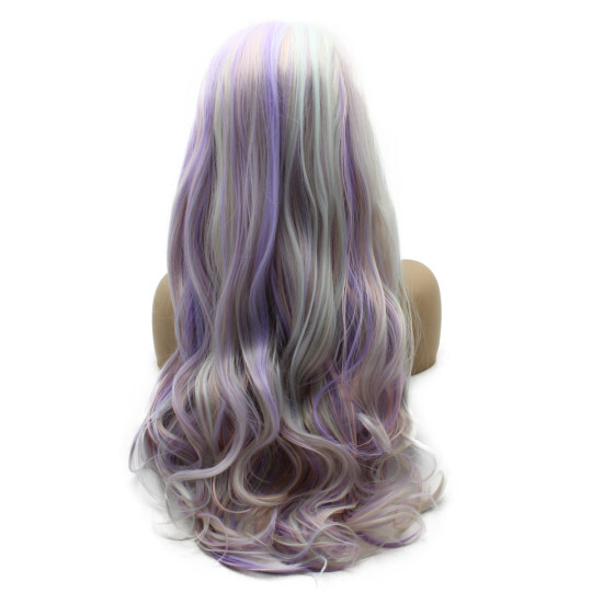 Long Wavy Rainbow Color Synthetic Lace Front Wavy Wig Long Wavy Rainbow Color Synthetic Lace Front Wavy Wig