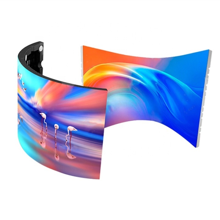 Creative Shape Led Soft Screen P3 P4 Foldable Wall Screen Full Color Curved Flexible LED Display Video Wall Screen Panels