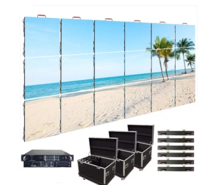 Indoor Outdoor Die Cast Aluminum Cabinet LED Video Wall Stage Background Rental P3.91 P4.81 Modular LED Display Screen